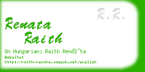 renata raith business card